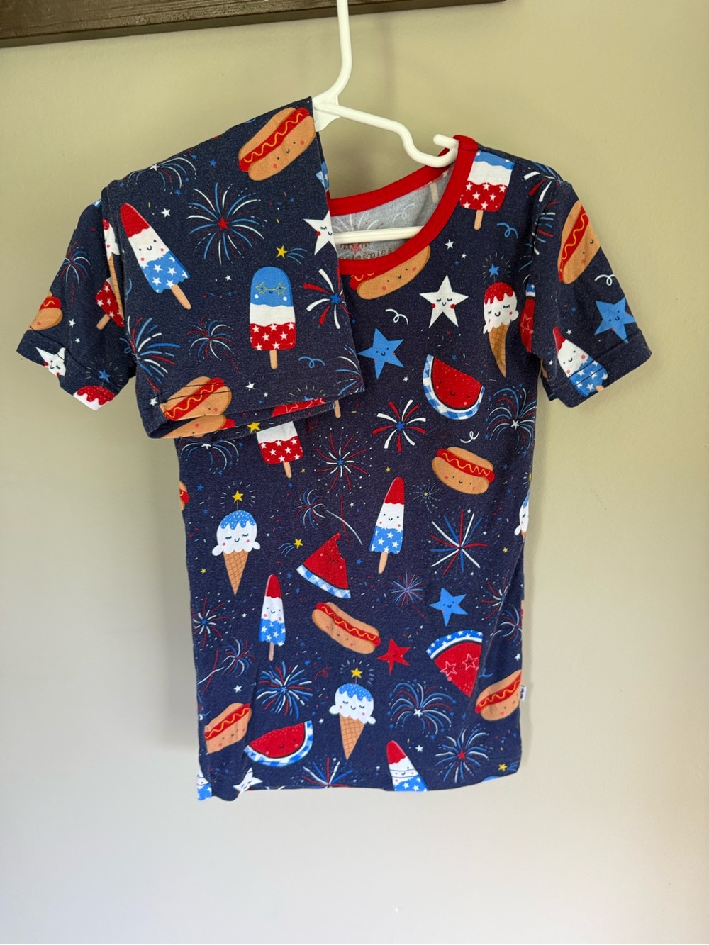 Little Sleepies 4t Short Set Fireworks Print
